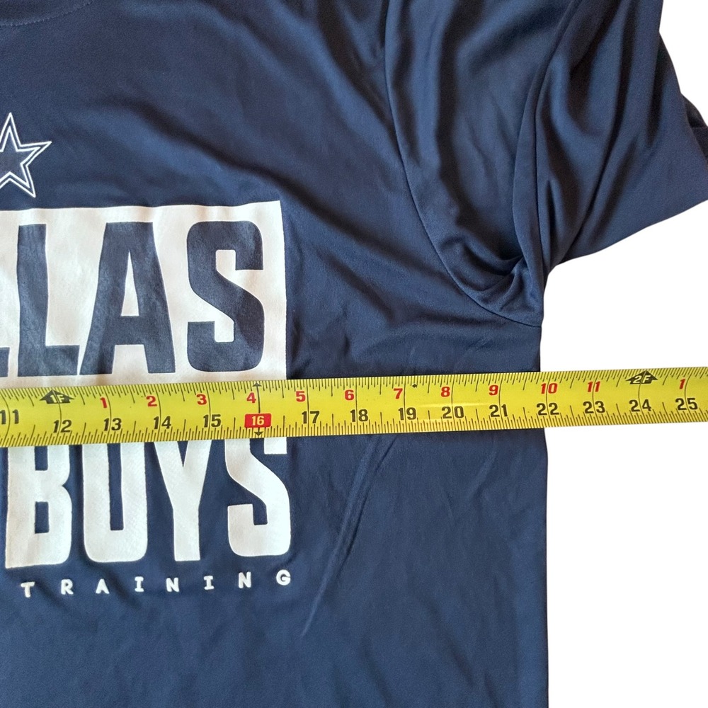 New Era Dallas Cowboys Mens Large Navy Blue Combine Training Long Sleeve Shirt - Picture 5 of 7